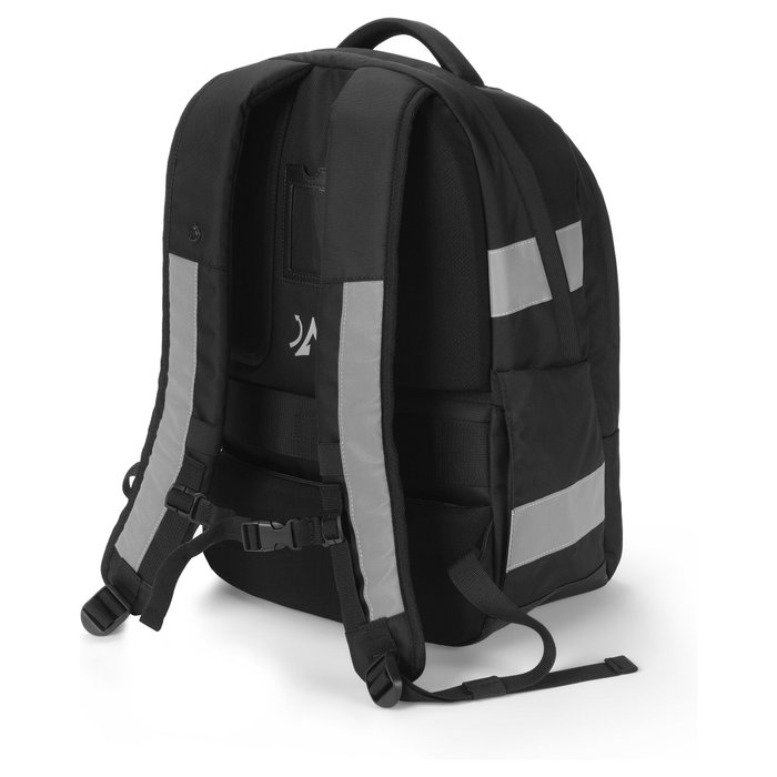 DICOTA Mochila Hi-Vis V2 Reflective 25 Black