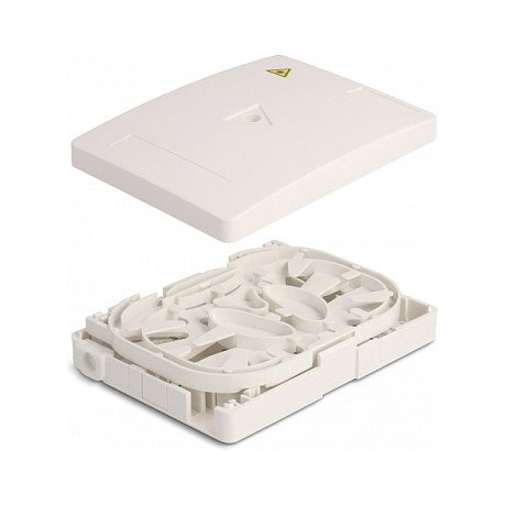 DeLOCK Caja de conexión de fibra óptica para montaje en pared 2 x SC Simplex o LC Duplex Blanco