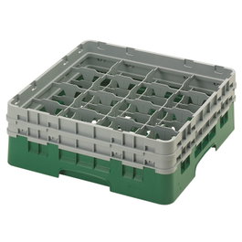 CAMBRO Cesta de lavado 16 comp. Verde Sherwood