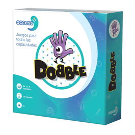 Access+ Dobble Access+ Juego de Mesa de Cartas Edición Accesible, Referencia ACSDOB01ES, en Español, Edad Recomendada 6+ años