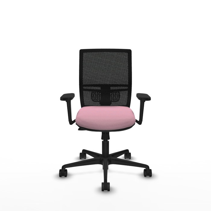 PIQUERAS Y CRESPO Silla de oficina Yunquera Rosa con Mecanismo Sincro/Traslack