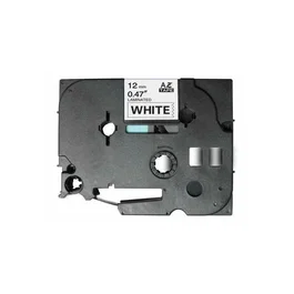 Genericos Cinta compatible para Brother TZe231 de 12mm x 8m Negro/Blanco