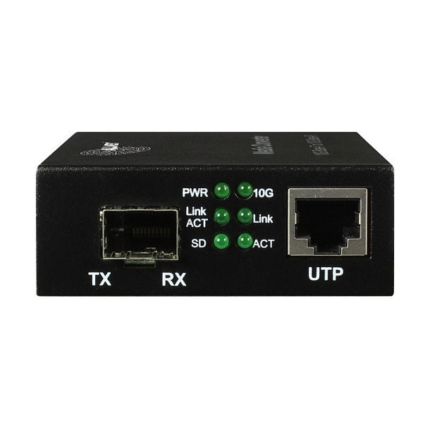 ALLNET ALL-MC109-SFP+ Convertidor de Medios 10GBASE-T a SFP+ 10GBASE-SX/LX, Single-/Multimode, RJ-45 y Fibra Óptica