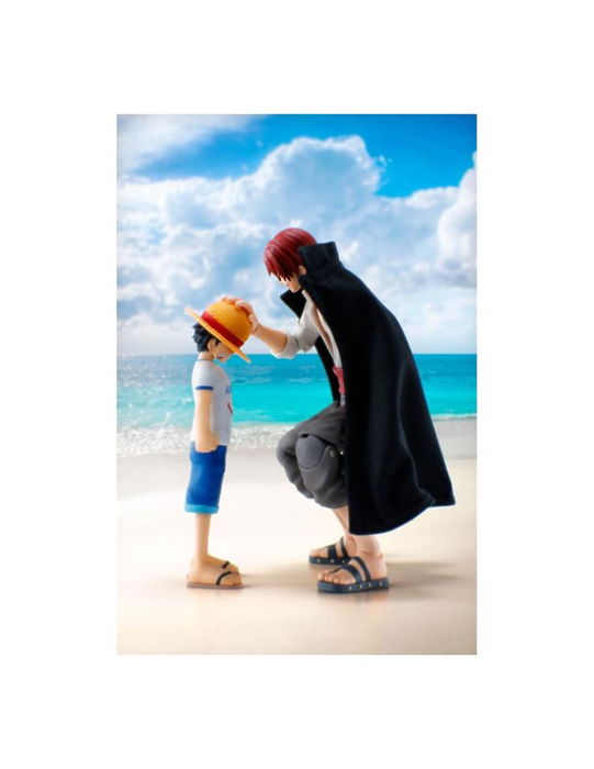 Tamashii Nations - Figuras Articuladas S.H. Figuarts Shanks & Monkey D. Luffy Childhood Version - One Piece Premium Bandai