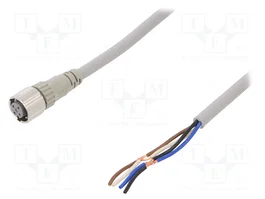 OMRON Cable para sensores M12 con 4 pines y conector hembra recto, 5m