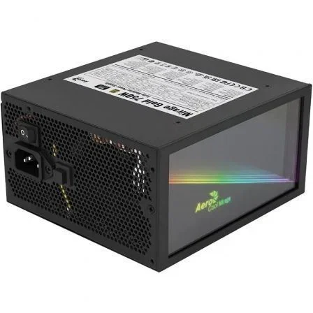 Aerocool MIRAGEGOLD 750W Fuente Alimentación PC Modular RGB 80 Plus Gold Condensadores Japoneses