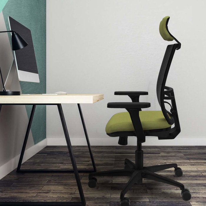 PIQUERAS Y CRESPO Silla de oficina Yunquera con mecanismo Sincro/Traslack, Blanco y Negro PIQUERAS Y CRESPO Silla de oficina Yunquera con mecanismo Sincro/Traslack, Blanco y Negro
