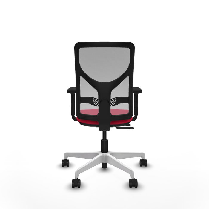 PIQUERAS Y CRESPO Silla de oficina Motilla Rojo/Gris con mecanismo Sincro/Traslack PIQUERAS Y CRESPO Silla de oficina Motilla Rojo/Gris con mecanismo Sincro/Traslack