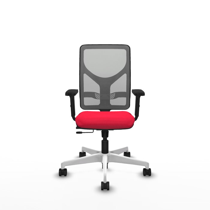 PIQUERAS Y CRESPO Silla de oficina Motilla Rojo/Gris con mecanismo Sincro/Traslack PIQUERAS Y CRESPO Silla de oficina Motilla Rojo/Gris con mecanismo Sincro/Traslack