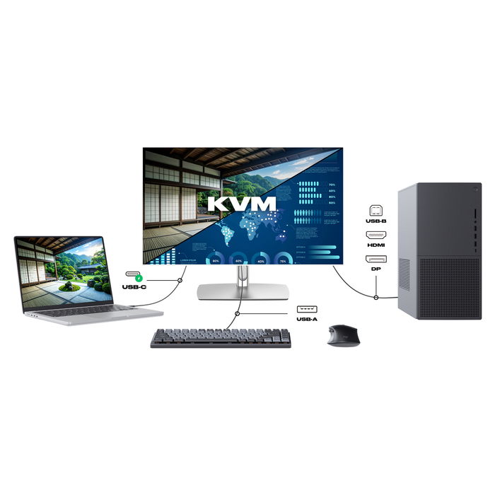 JAPANNEXT JN-IPS27WQHDR-C65W-FLD-T Monitor 68.58cm (27") WQHD IPS Touchscreen 2560 x 1440, 75Hz, HDR10, FreeSync, USB-C 65W, Negro