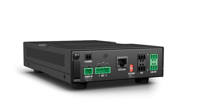 LD Systems LDAMP205D Amplificador de Audio 2x50W Clase D 4 Ohm con Dante, PoE