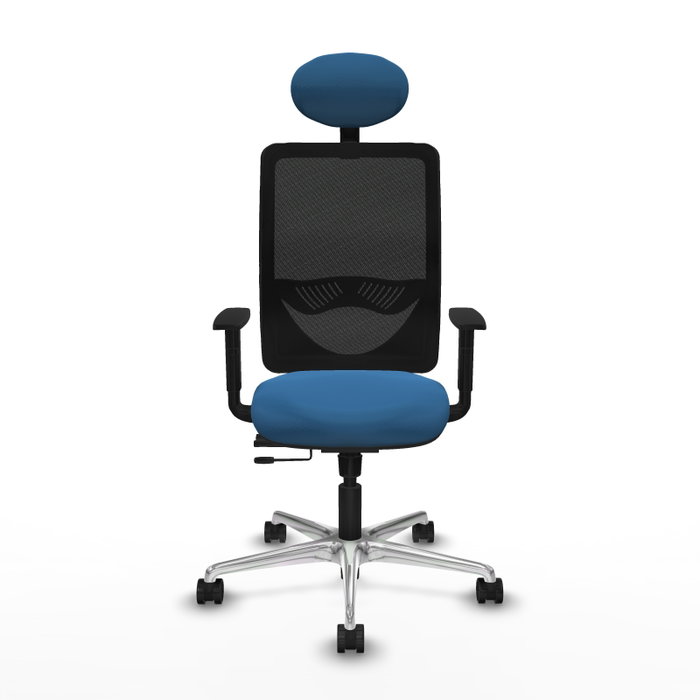 PIQUERAS Y CRESPO Silla de oficina Zulema Azul claro/Negro PIQUERAS Y CRESPO Silla de oficina Zulema Azul claro/Negro