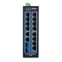 TRENDnet TI-G162 Switch Industrial 16 Puertos Gigabit Ethernet, 14x RJ-45 + 2x SFP, Montaje en Carril DIN y Pared, 32 Gbit/s, IP30