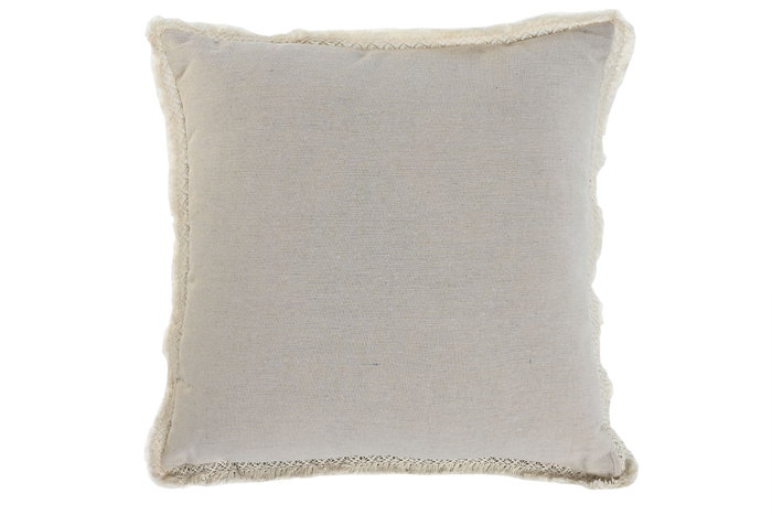DKD Home Decor Cojín de Algodón Bordado Crudo 45x45 cm DKD Home Decor Cojín de Algodón Bordado Crudo 45x45 cm