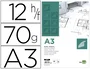 Liderpapel Papel Vegetal A3 70gr 297x420mm Sobre de 12 Hojas