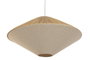 DKD Home Decor Lámpara de Techo de Rafia y Poliéster Natural 58x58x115 cm