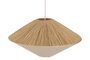 DKD Home Decor Lámpara de Techo de Rafia y Poliéster Natural 58x58x115 cm