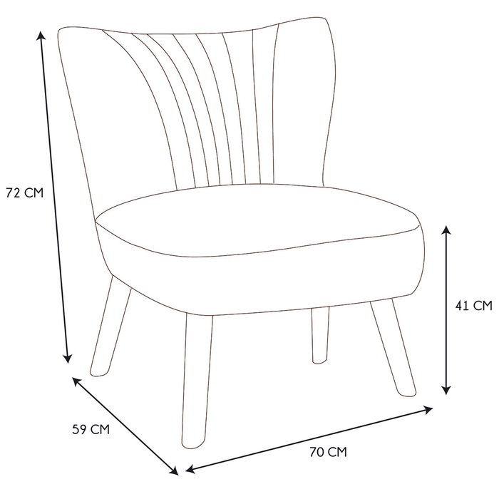 Home Deco Factory Silla Butaca Erika