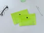 Liderpapel Carpeta Dossier con Broche DIN A7 Verde Traslúcido