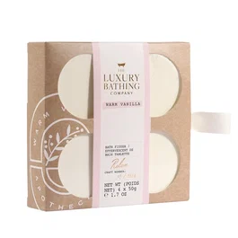 The Luxury Bathing Company Conjunto de 4 Bombas de Baño Warm Vanilla