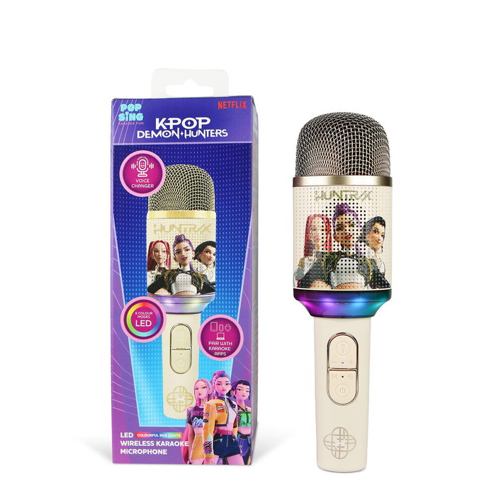 OTL TECHNOLOGIES Micro Karaoke LED Golden Kpop Demon Hunter