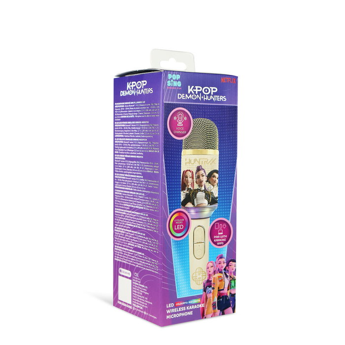 OTL TECHNOLOGIES Micro Karaoke LED Golden Kpop Demon Hunter