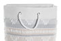 DKD Home Decor Cesta Algodón Gris 35x35x55