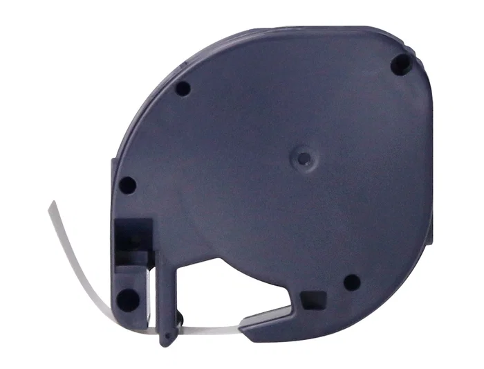 Q-connect Cinta Compatible para Rotuladora DYMO, 12 mm x 4 m, Negro-Blanco, para LetraTag, Consumible de Oficina o Hogar