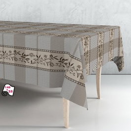 Exma Rollo de hule mantel beige-marrón 1,40 x 25 m
