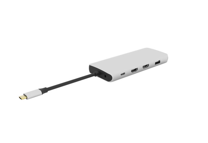 eSTUFF Hub USB-C 12 en 1 con Triple Pantalla 4K, VGA, PD 100W, Ethernet, para PC y Tablets - Estación de Acoplamiento Móvil