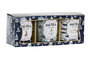 DKD Home Decor Set de 3 Velas Náuticas Azul