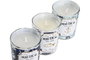 DKD Home Decor Set de 3 Velas Náuticas Azul