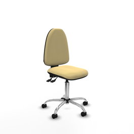 PIQUERAS Y CRESPO Silla de oficina Aýna con mecanismo Asincro, Similpiel Crema