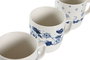 DKD Home Decor Mug Atlantico Azul Blanco Porcelana 8.5 x 10 x 11.5 cm (6 Unidades)