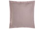 DKD Home Decor Cojín de Lino Malva con Flecos 60x60 cm