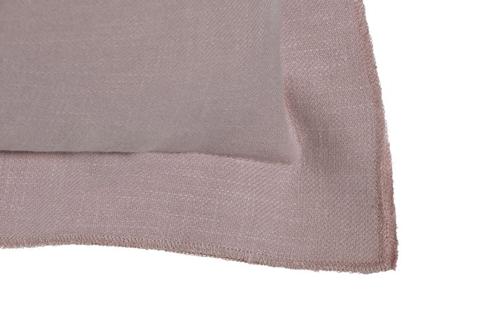 DKD Home Decor Linen collection 1c24 Cojín Malva con Flecos 60 x 60 cm (2 Unidades) DKD Home Decor Linen collection 1c24 Cojín Malva con Flecos 60 x 60 cm (2 Unidades)