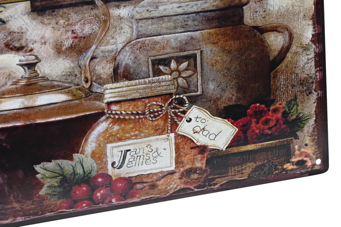 DKD Home Decor Decoración de Pared de Metal Lavanda Multicolor