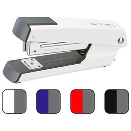 Kangaro Grapadora Metálica DS-35, 30 Hojas, Yunque Giratorio, Antideslizante, Colores Surtidos (Blanco, Azul, Rojo, Negro)