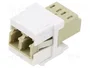 GOOBAY Acoplador de fibra óptica Keystone LC duplex