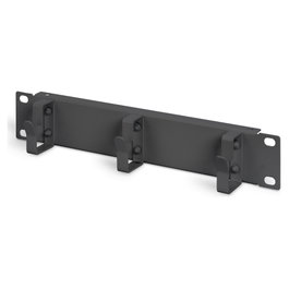 Digitus DN-10-ORG-1U-B Panel de gestión de cables 10 pulg Negro