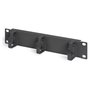 Digitus DN-10-ORG-1U-B Panel de gestión de cables 10 pulg Negro