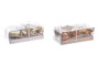 DKD Home Decor Vela Set de 2 Mostaza Beige 19 x 9.5 x 7 cm Perfumada