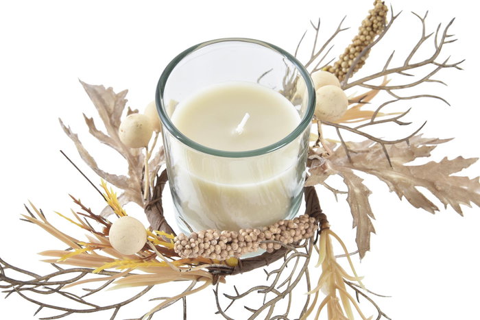 DKD Home Decor Vela Set de 2 Mostaza Beige 19 x 9.5 x 7 cm Perfumada DKD Home Decor Vela Set de 2 Mostaza Beige 19 x 9.5 x 7 cm Perfumada