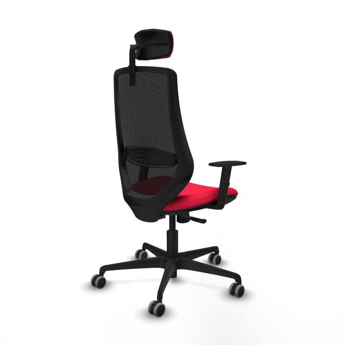 PIQUERAS Y CRESPO Silla de oficina Mardos con mecanismo Sincro, Rojo y Negro PIQUERAS Y CRESPO Silla de oficina Mardos con mecanismo Sincro, Rojo y Negro