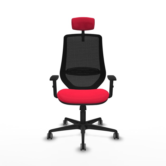 PIQUERAS Y CRESPO Silla de oficina Mardos con mecanismo Sincro, Rojo y Negro PIQUERAS Y CRESPO Silla de oficina Mardos con mecanismo Sincro, Rojo y Negro
