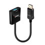Lindy Convertidor Activo DisplayPort 1.2 a VGA, 0,15 m, Negro