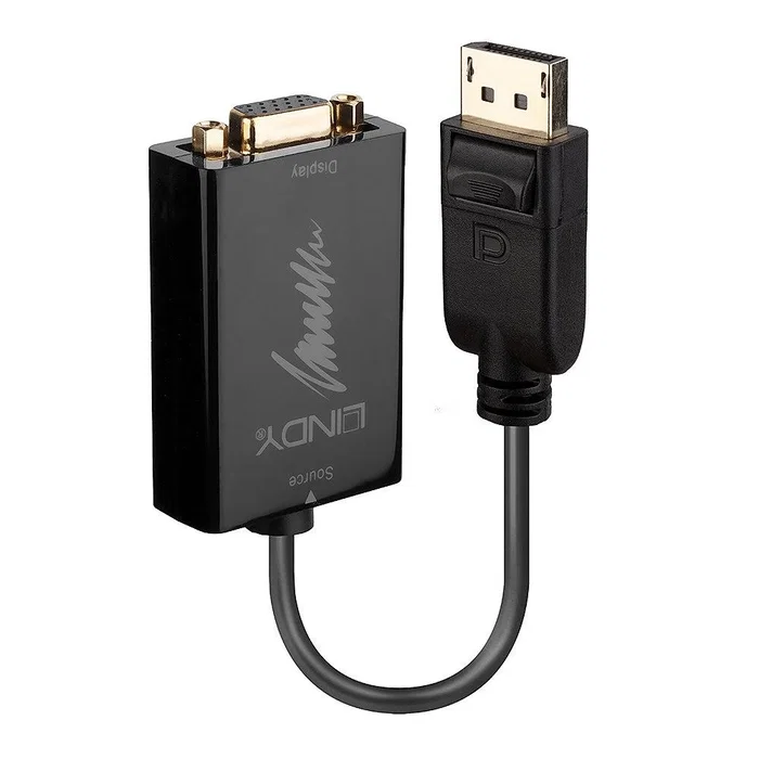 Lindy Convertidor activo de DisplayPort a VGA 0,15 m Negro Lindy Convertidor activo de DisplayPort a VGA 0,15 m Negro