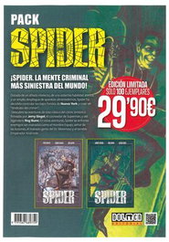 Tebeos Dolmen Editorial S.L. Pack The Spider Vol 01 y 02