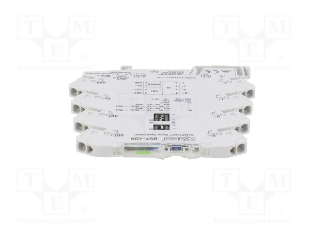 WAGO Transductor Separador de Señal y Amplificador para Raíl DIN