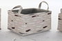 DKD Home Decor Set de 3 Cestas Pinceladas en Poliéster